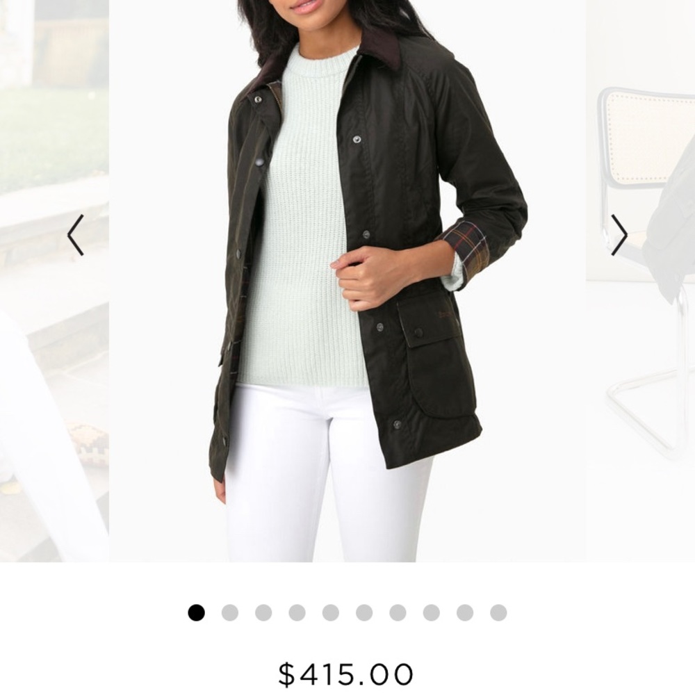 Women’s Barbour Waxed Jacket NAVY